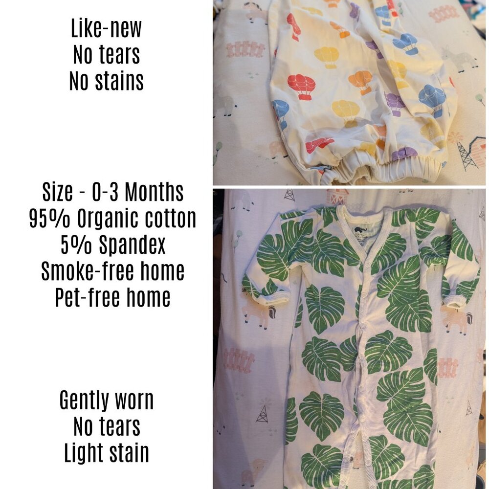 Monica + Andy Organic Cotton Footless Onesie & Sleep "bag"